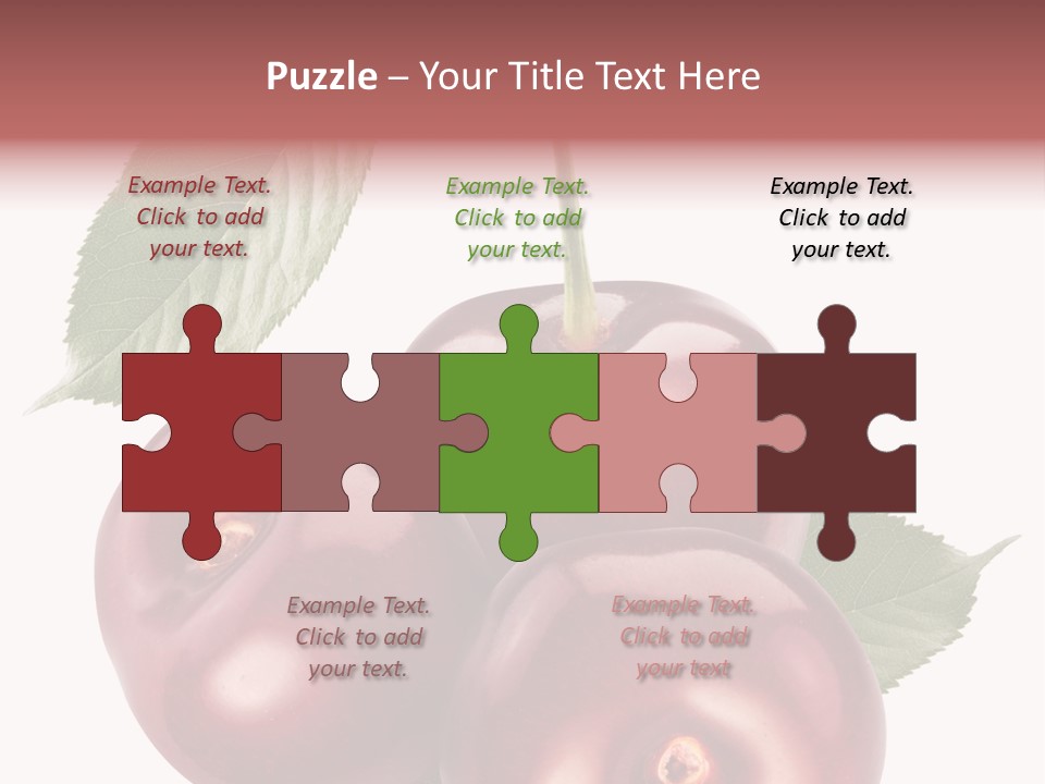 Three Close Up Juicy PowerPoint Template