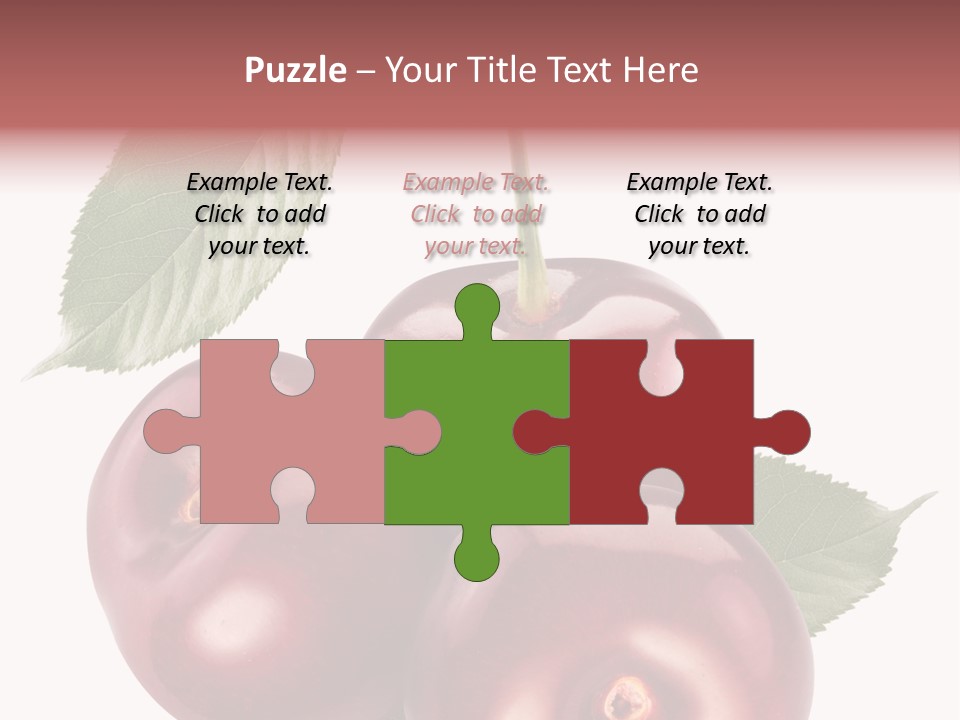 Three Close Up Juicy PowerPoint Template