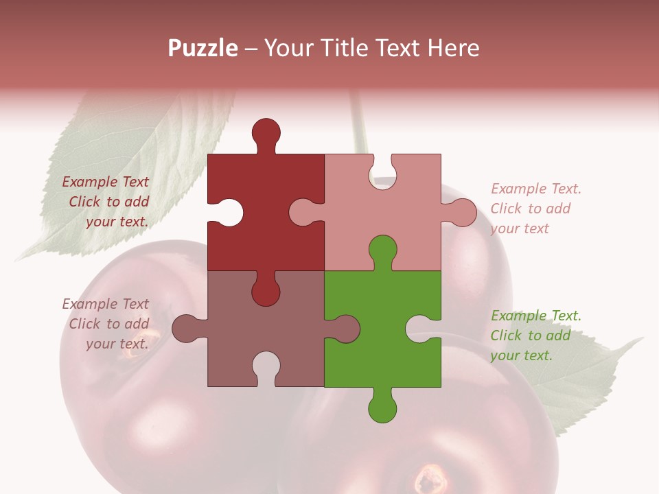 Three Close Up Juicy PowerPoint Template