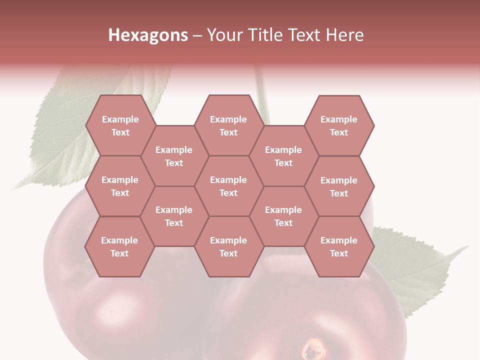 Three Close Up Juicy PowerPoint Template