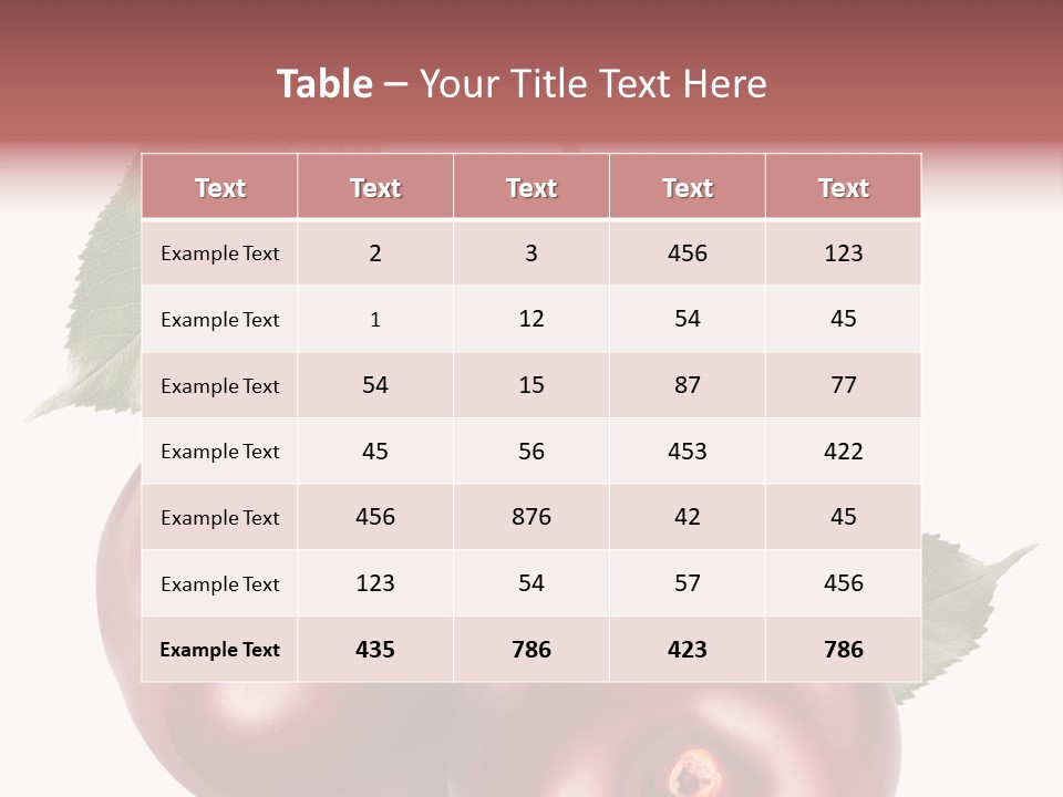 Three Close Up Juicy PowerPoint Template