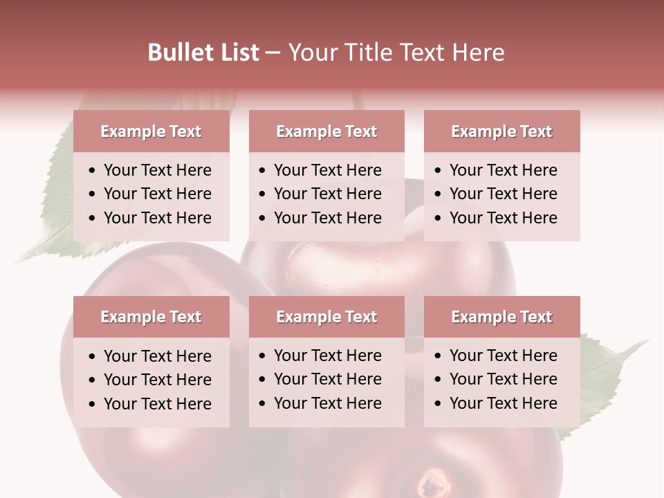 Three Close Up Juicy PowerPoint Template