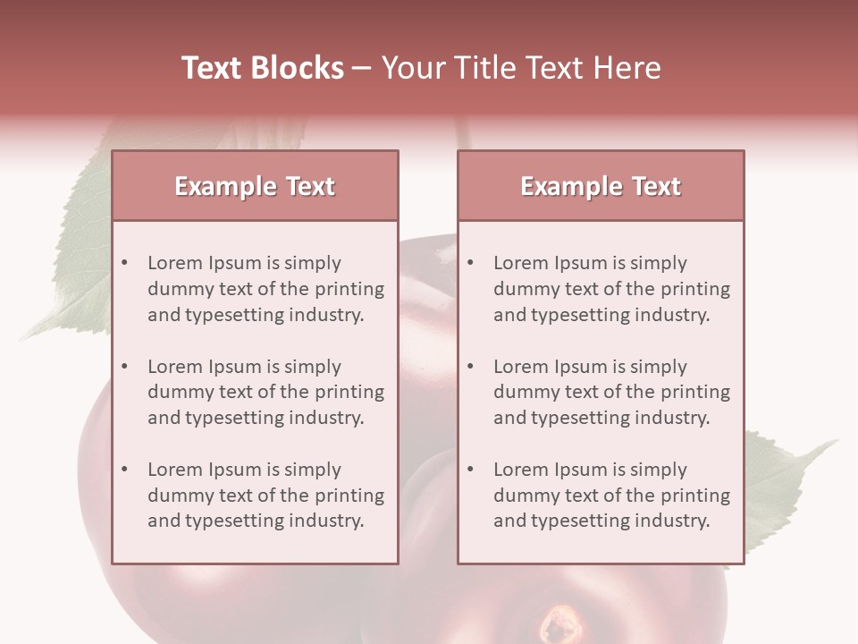 Three Close Up Juicy PowerPoint Template