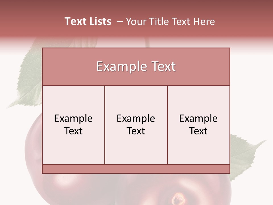 Three Close Up Juicy PowerPoint Template