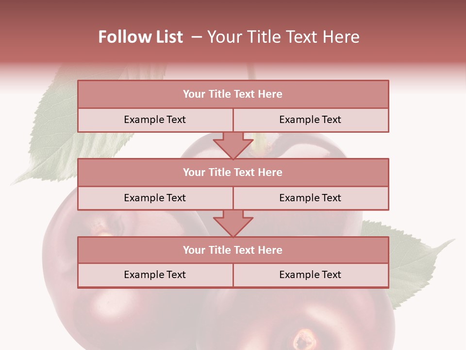 Three Close Up Juicy PowerPoint Template
