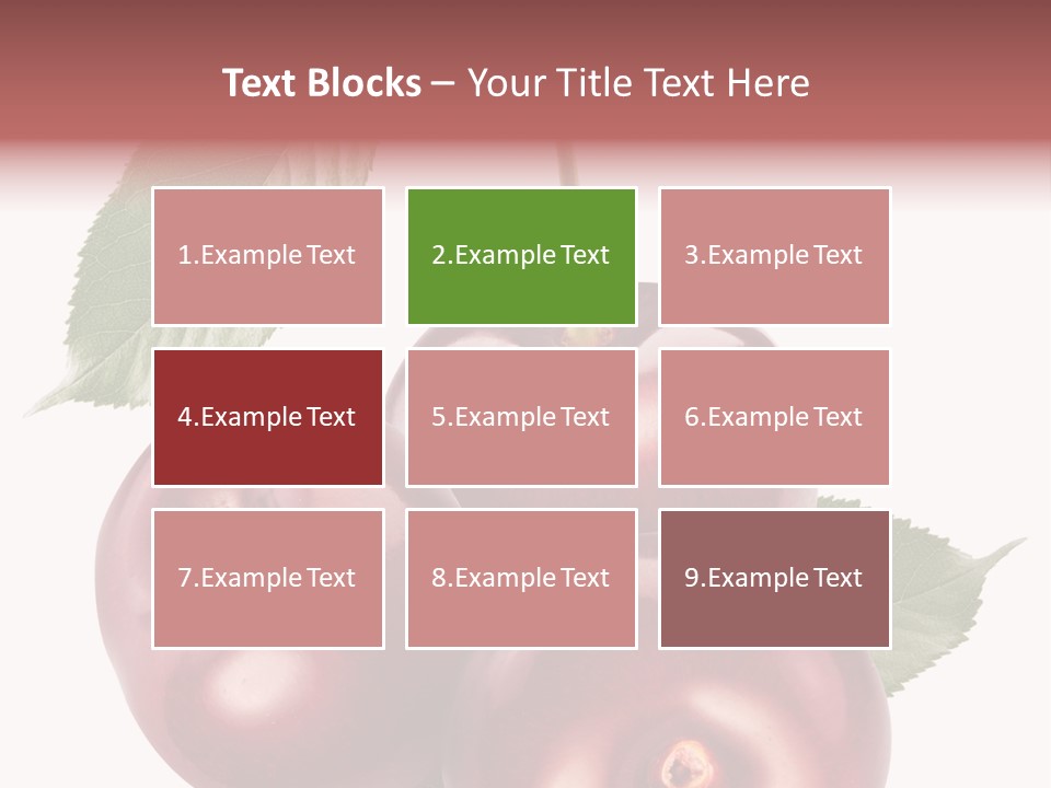 Three Close Up Juicy PowerPoint Template