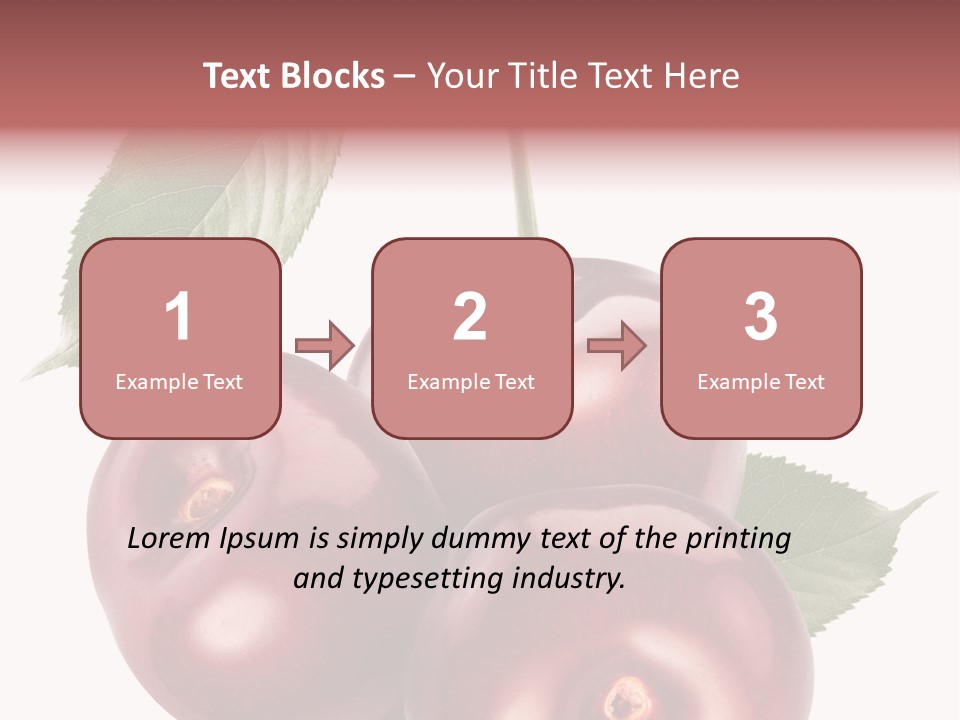 Three Close Up Juicy PowerPoint Template
