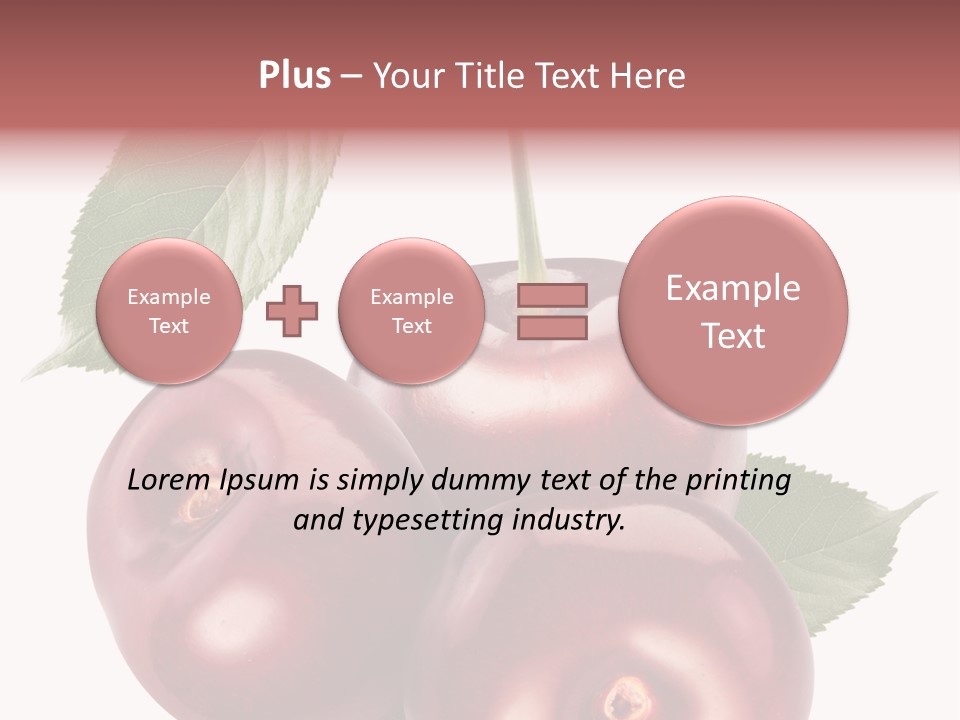 Three Close Up Juicy PowerPoint Template