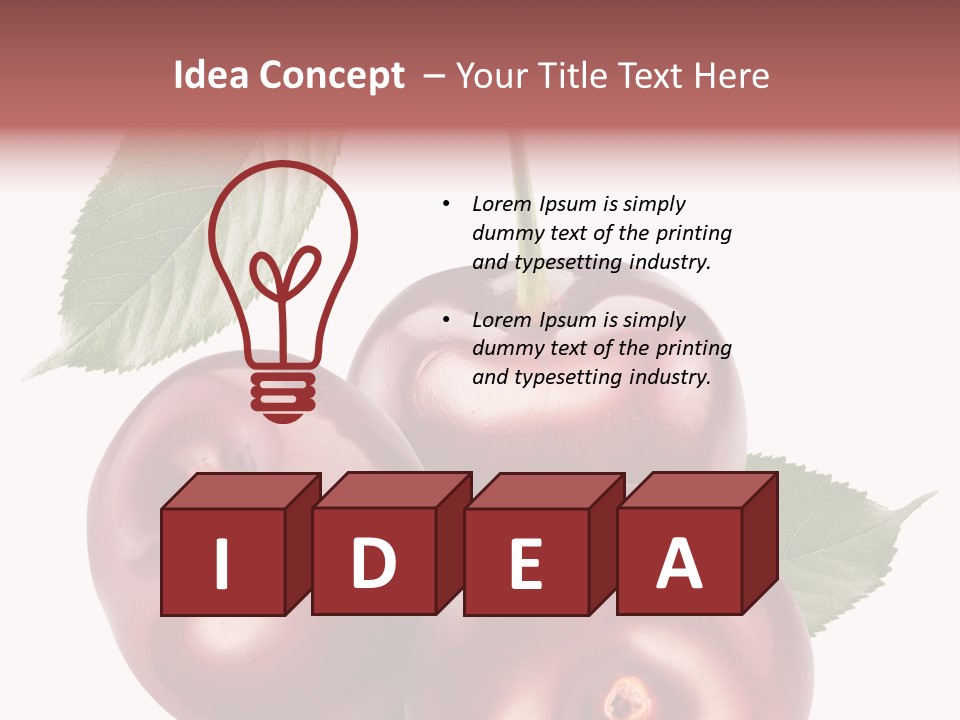 Three Close Up Juicy PowerPoint Template