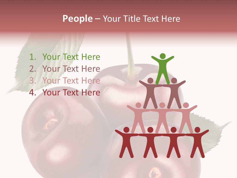 Three Close Up Juicy PowerPoint Template