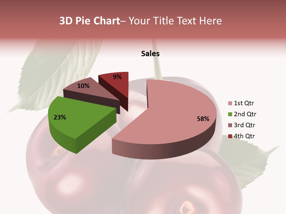 Three Close Up Juicy PowerPoint Template