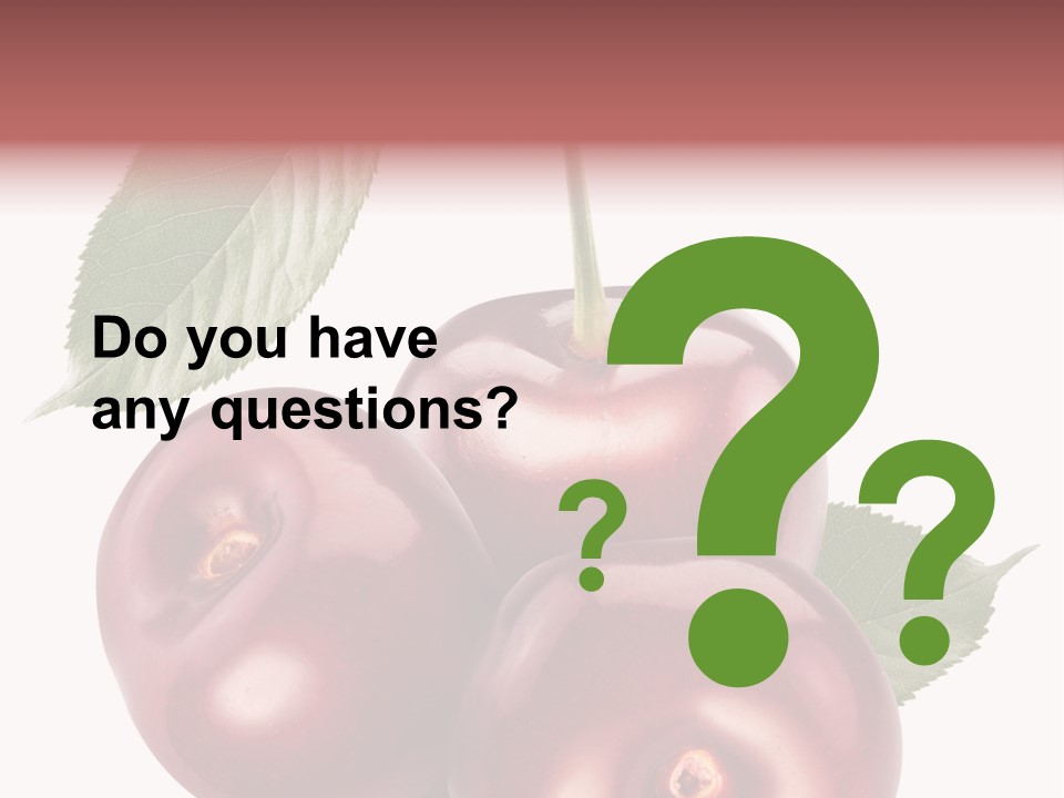 Three Close Up Juicy PowerPoint Template