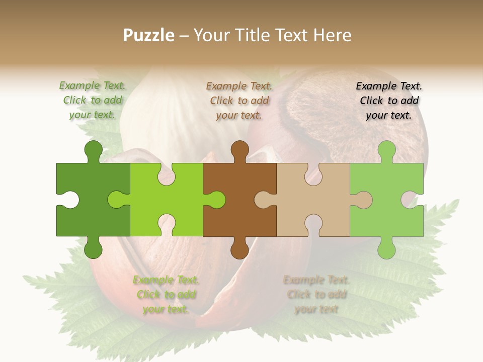 Tree Walnut Object PowerPoint Template