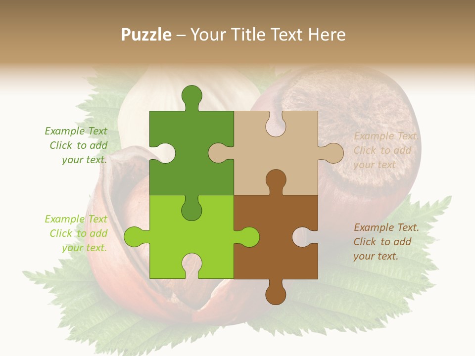 Tree Walnut Object PowerPoint Template