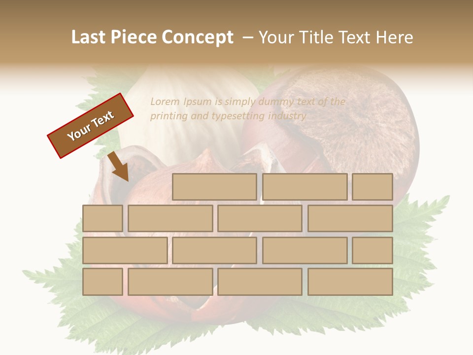 Tree Walnut Object PowerPoint Template