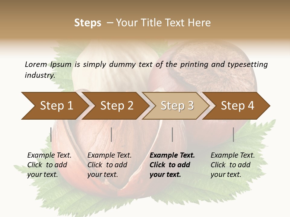 Tree Walnut Object PowerPoint Template