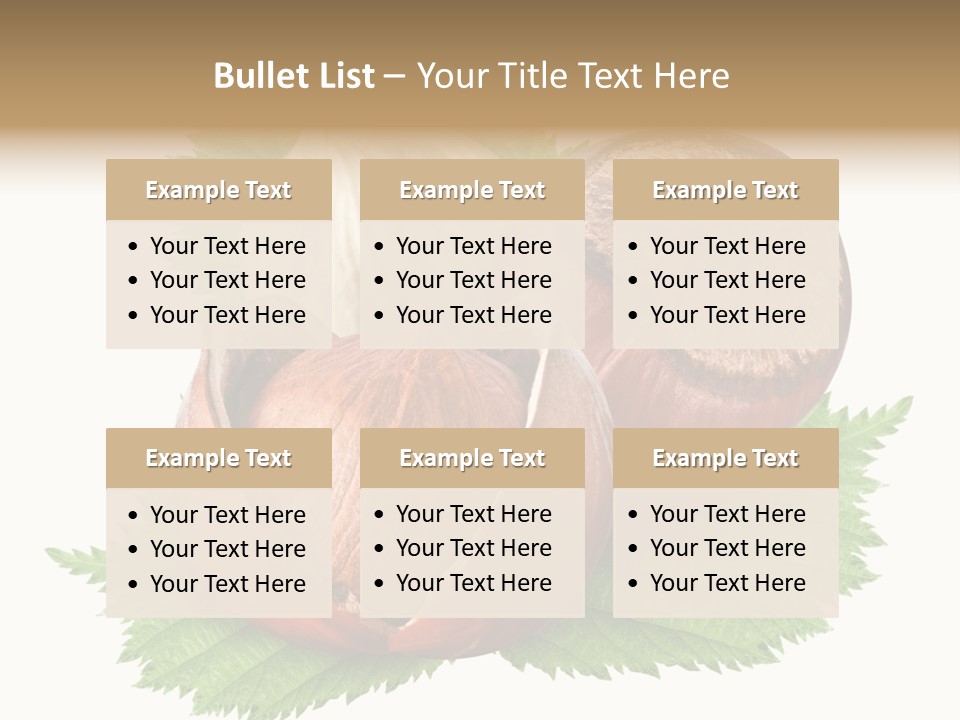 Tree Walnut Object PowerPoint Template