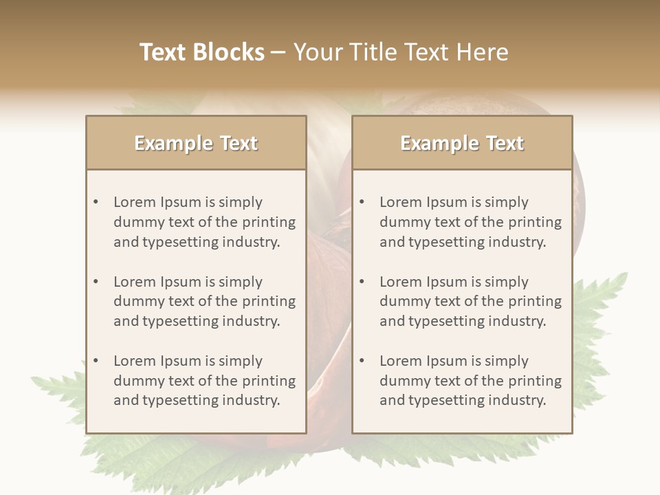 Tree Walnut Object PowerPoint Template