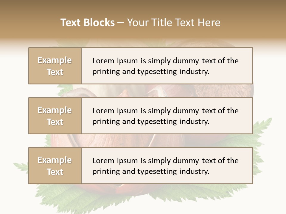 Tree Walnut Object PowerPoint Template