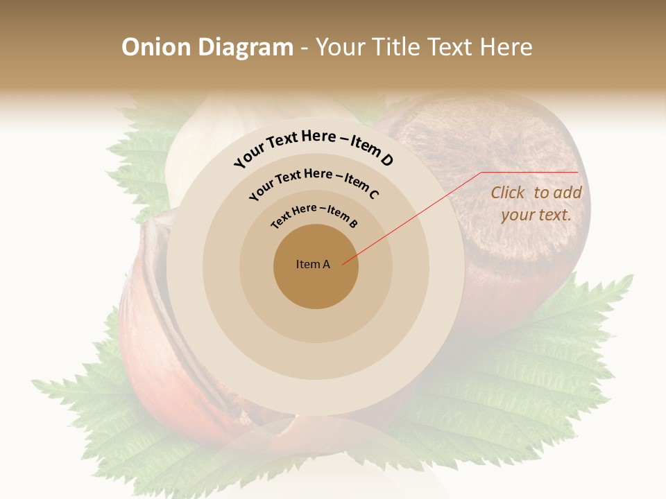 Tree Walnut Object PowerPoint Template
