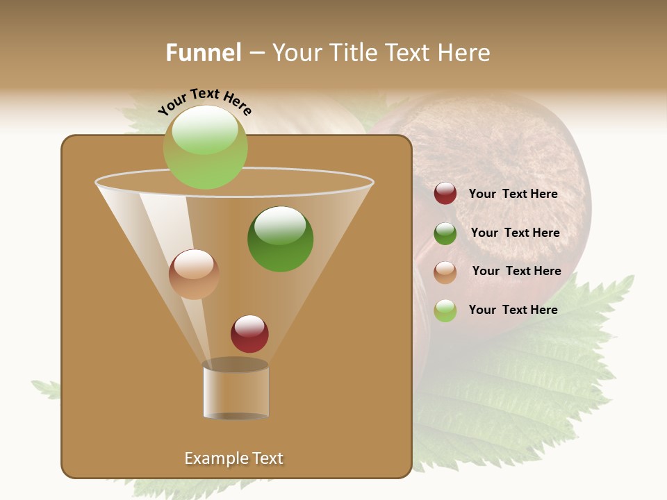 Tree Walnut Object PowerPoint Template
