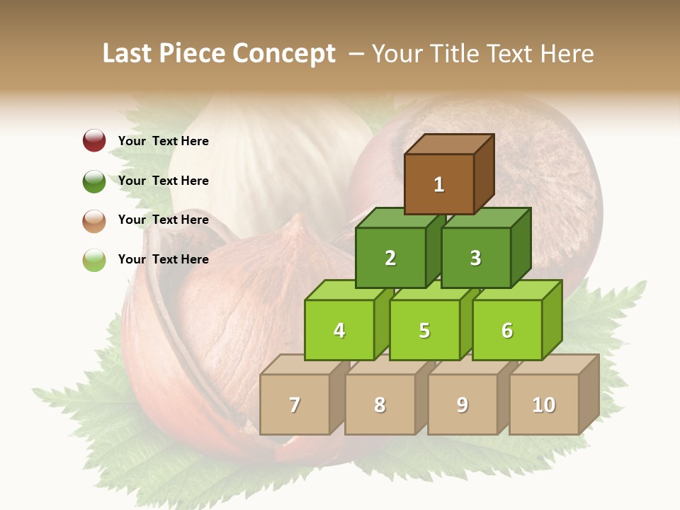 Tree Walnut Object PowerPoint Template