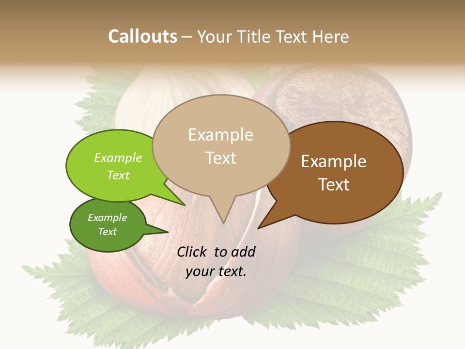Tree Walnut Object PowerPoint Template