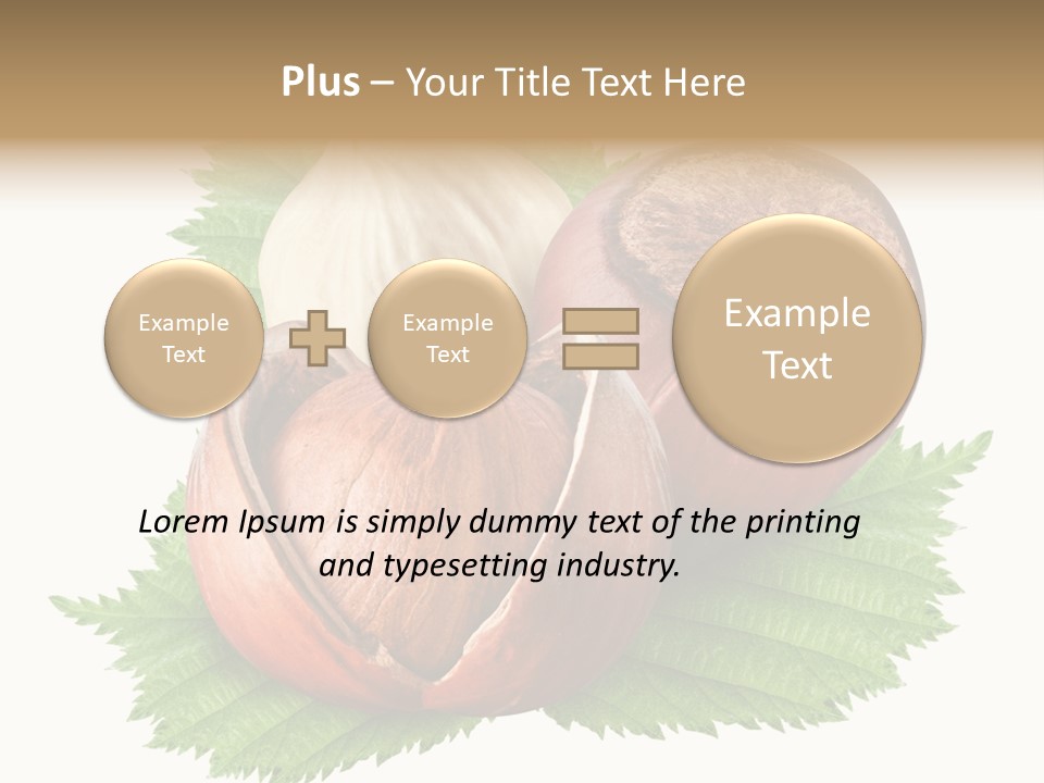 Tree Walnut Object PowerPoint Template
