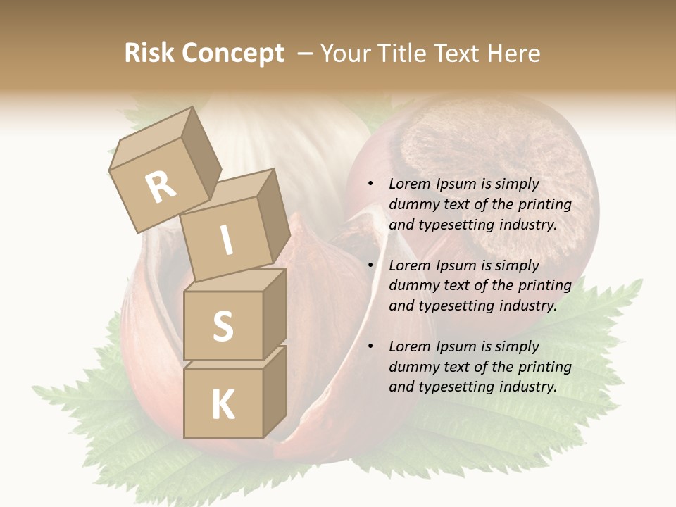 Tree Walnut Object PowerPoint Template