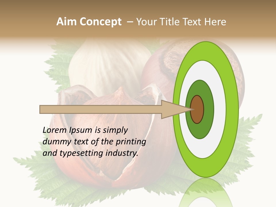 Tree Walnut Object PowerPoint Template