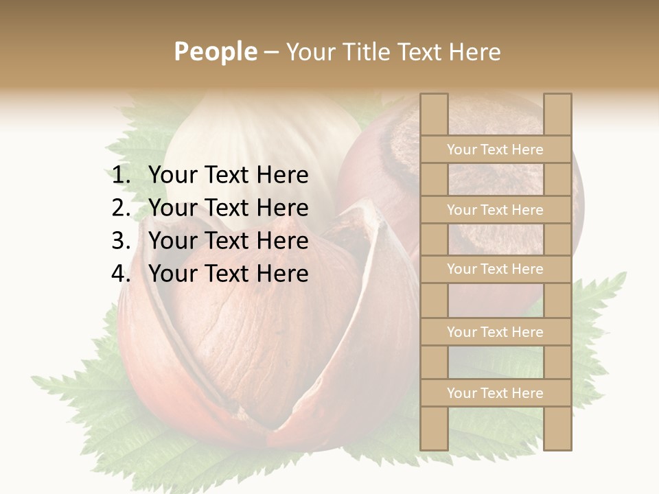 Tree Walnut Object PowerPoint Template