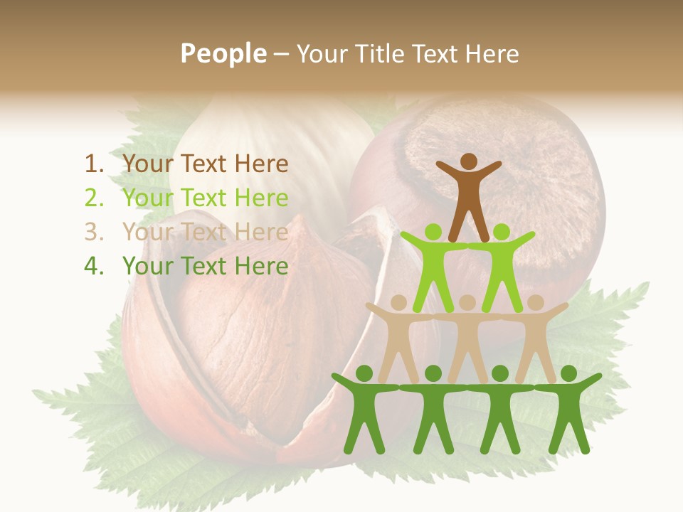 Tree Walnut Object PowerPoint Template