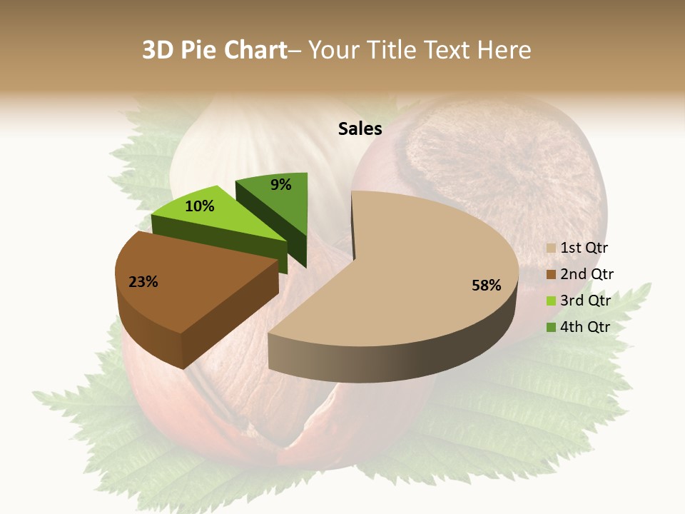 Tree Walnut Object PowerPoint Template