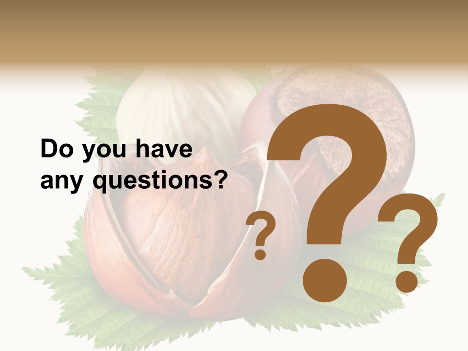 Tree Walnut Object PowerPoint Template