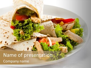 Barbecue Mexican Antipasto PowerPoint Template