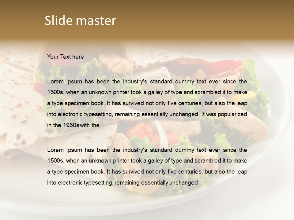 Barbecue Mexican Antipasto PowerPoint Template
