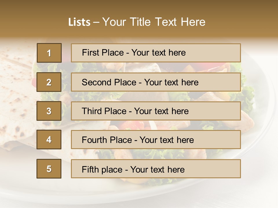 Barbecue Mexican Antipasto PowerPoint Template