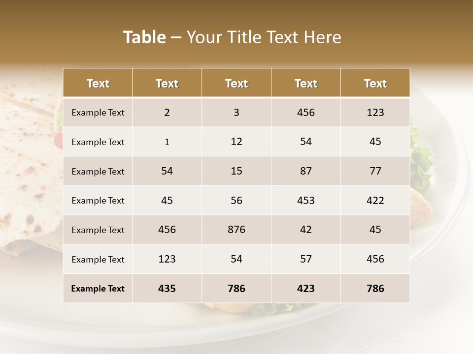 Barbecue Mexican Antipasto PowerPoint Template