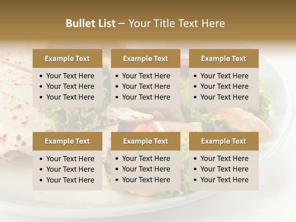 Barbecue Mexican Antipasto PowerPoint Template