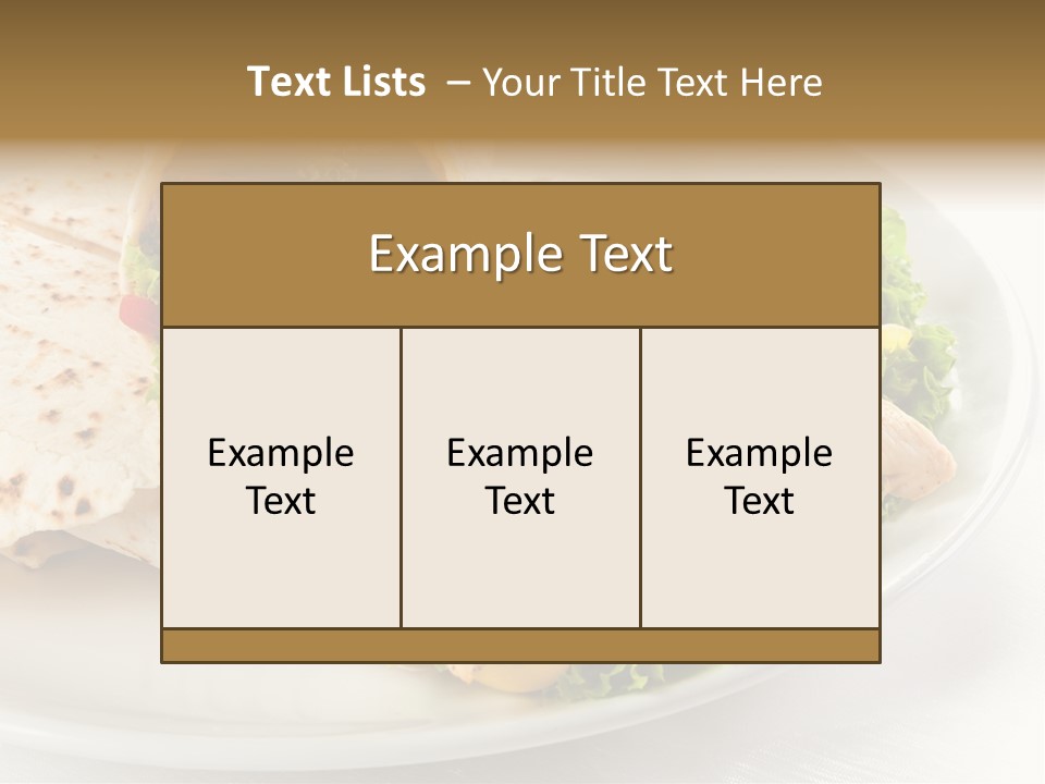 Barbecue Mexican Antipasto PowerPoint Template