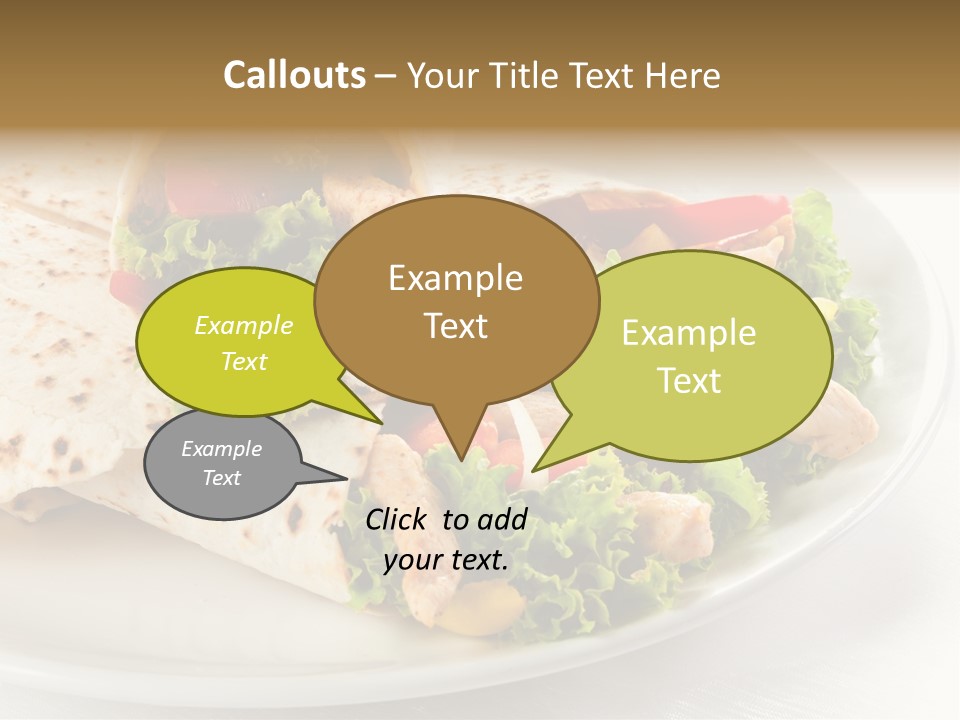 Barbecue Mexican Antipasto PowerPoint Template