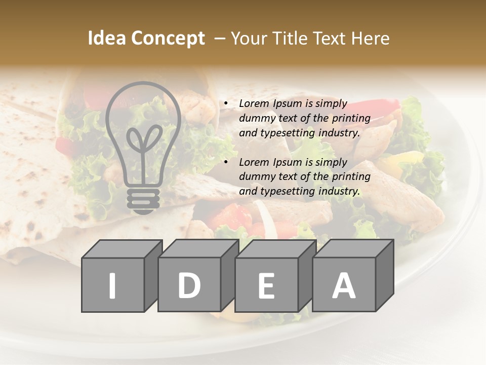 Barbecue Mexican Antipasto PowerPoint Template