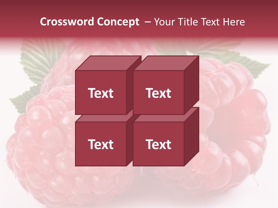 Berry Fresh Raspberry PowerPoint Template