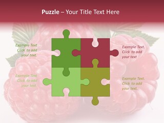 Berry Fresh Raspberry PowerPoint Template