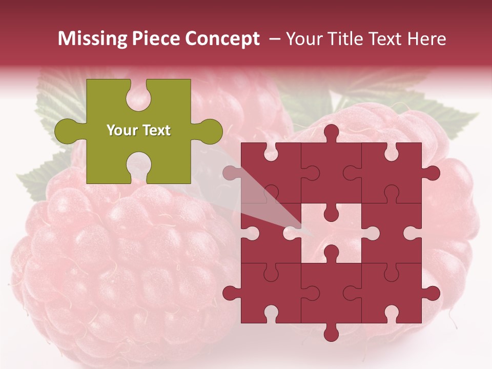 Berry Fresh Raspberry PowerPoint Template