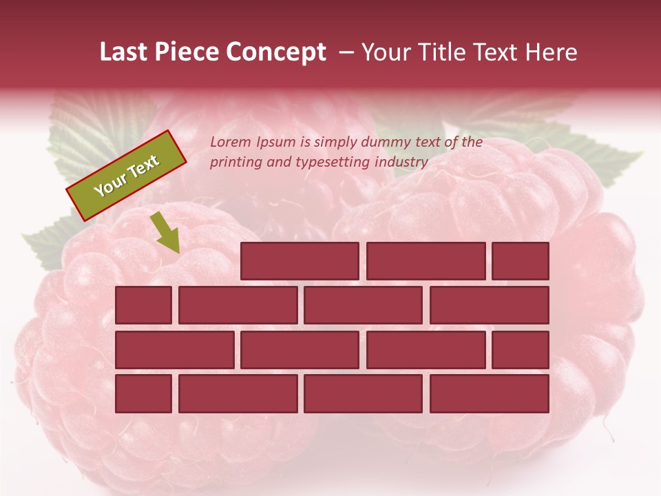 Berry Fresh Raspberry PowerPoint Template