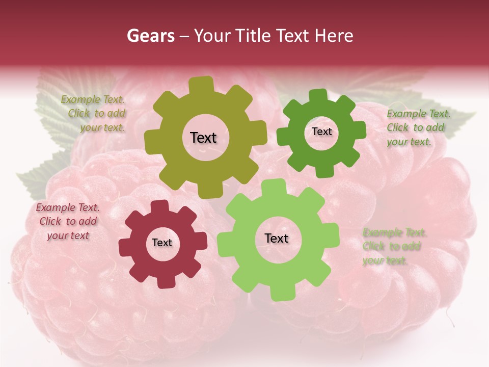 Berry Fresh Raspberry PowerPoint Template