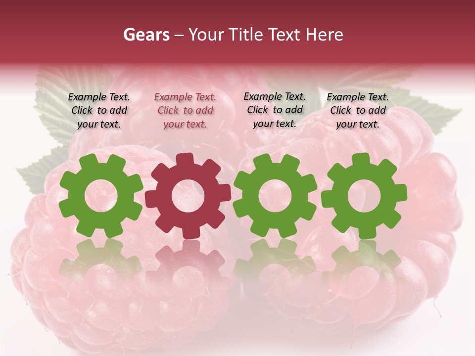 Berry Fresh Raspberry PowerPoint Template