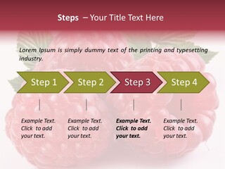 Berry Fresh Raspberry PowerPoint Template