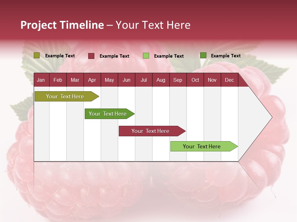Berry Fresh Raspberry PowerPoint Template